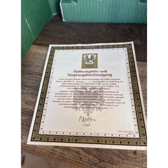 Vintage 1985 Konigszelt Bayern German Plate Karl Bedal - Picture 5 of 13